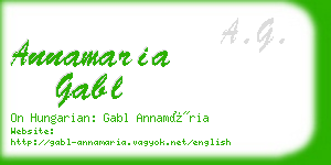 annamaria gabl business card